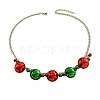 Christmas Bell Alloy Pendant Necklaces & Dangle Earrings & Charm Bracelets Sets WGF39B9-04-6