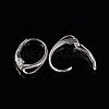 Sterling Silver Leverback Hoop Earring Findings X-STER-M104-02S-4