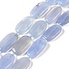 Natural Blue Lace Agate Beads Strands G-H006-A01-01-2
