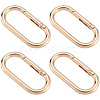 6Pcs Alloy Spring Gate Rings FIND-SP0001-24KCG-7