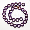 Electroplate Non-magnetic Synthetic Hematite Beads Strands G-F300-04-04-2
