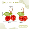 30Pcs Acrylic Glass Pendants PALLOY-ME00031-2