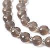 Natural Grey Agate Beads Strands G-B153-B01-4