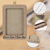Rectangle with Word Drive Safely I Love You Wood Hanging Photo Frame HJEW-SP0001-19C-4
