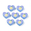 Transparent Printed Acrylic Beads MACR-S373-124-H-3