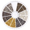 Rondelle Brass Crimp Beads E002-M-1
