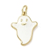 Halloween Theme Brass Enamel Pendants KK-L248-01G-06-1