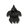 Black Alloy Brooches JEWB-M038-01A-2