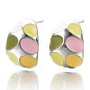 (Jewelry Parties Factory Sale)Alloy Enamel Stud Earring EJEW-N012-16P-1
