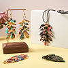 Biyun DIY Monstera Leaf Dangle Earring Making Kits DIY-BY0001-38-6