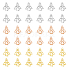 36Pcs 3 Color Brass Pendants KK-FH0005-17-1