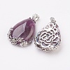 Valentine Gifts Idea for Guys Natural Amethyst Pendants G-Q689-02-2