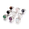 Adjustable Natural & Synthetic Mixed Stone Rings RJEW-O033-F-1