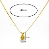 Real 18K Gold Plated Stainless Steel Pendant Necklaces CP2918-6-3