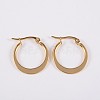 304 Stainless Steel Hoop Earrings EJEW-P040-20-A-1