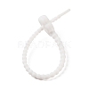 Flower Shape Silicone Cable Zip Ties AJEW-C034-01C-3