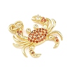 Brass Micro Pave Cubic Zirconia Pendants KK-H525-01C-G-2