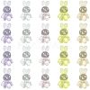 50Pcs 5 Colors Transparent Acrylic Beads MACR-FS0001-83-1
