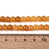 Ombre Effect Dyed Crackle Glass Beads Strands GLAA-Q106-01A-B10-5