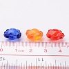 Mixed Color Transparent Faceted Flower Acrylic Beads X-TACR-S104-M-4