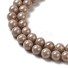 Cubic Zirconia Imitation Pearl Bead Strands ZIRC-P109-03B-07-4