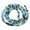Electroplate Glass Beads Strands EGLA-N002-06C-2