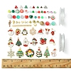 DIY Christmas Themed Acrylic & Glass Seed & Polymer Clay Beads Bracelet Kits DIY-FS0007-95-5