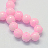 Baking Paint Glass Round Bead Strands DGLA-Q019-8mm-43-2