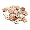 Dyed Natural Freshwater Shell Flower Beads X-SHEL-M001-05D-1