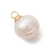 Natural Cultured Freshwater Pearl Two Sides Polished Charms PALLOY-JF04867-4
