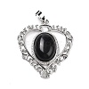 Natural Obsidian Pendants G-I322-04P-02-2