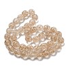 Handmade Gold Sand Lampwork Beads Strands LAMP-L079-06E-2