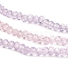 Transparent Painted Glass Beads Strands DGLA-A034-T1mm-A05-4