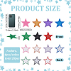 28Pcs 7 Colors Polyester Computerized Embroidery Cloth Iron on/Sew on Patches PATC-FG0003-19-2