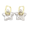 Star Brass Hoop Earrings for Women EJEW-U057-06C-04GP-4