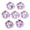 Spray Painted Glass Beads DGLA-R052-002-B03-2