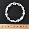 Natural Selenite Beaded Stretch Bracelets for Women BJEW-F481-01B-5