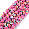 Handmade Polymer Clay Beads Strands CLAY-N008-055-09-1