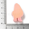 Electroplate Number Theme Resin Beads RESI-Q015-01E-3