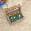 Wooden Ring Boxes with Magnetic Clasp PW-WGE21B2-03-1