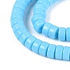 Opaque Solid Color Glass Beads Strands GLAA-N026-3x6mm-15-3