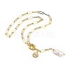 Natural Baroque Pearl Keshi Pearl Lariat Necklaces NJEW-JN03042-01-2