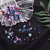 150Pcs 5 Styles Baking Painted Crackle Glass Bead Strands CCG-SZ0001-07-6