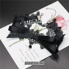 Polyester Flower Lace Bowknot Choker Necklaces for Women FS-WGE4196-01-4