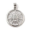Brass Micro Pave Cubic Zirconia Pendants KK-Z111-01P-1
