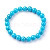 Synthetic Turquoise Beads Stretch Bracelets BJEW-F380-01-B03-1