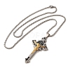 Gothic 201 Stainless Steel Pendants Necklaces NJEW-K260-01G-1