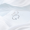 1Pc Letter Brass Rhinestone Open Cuff Rings for Women AJEW-LP0004-47D-S-3