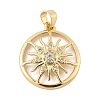 Brass Micro Pave Cubic Zirconia Pendants KK-Z111-01G-1