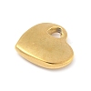 304 Stainless Steel Heart Pendants STAS-R162-01G-02-2